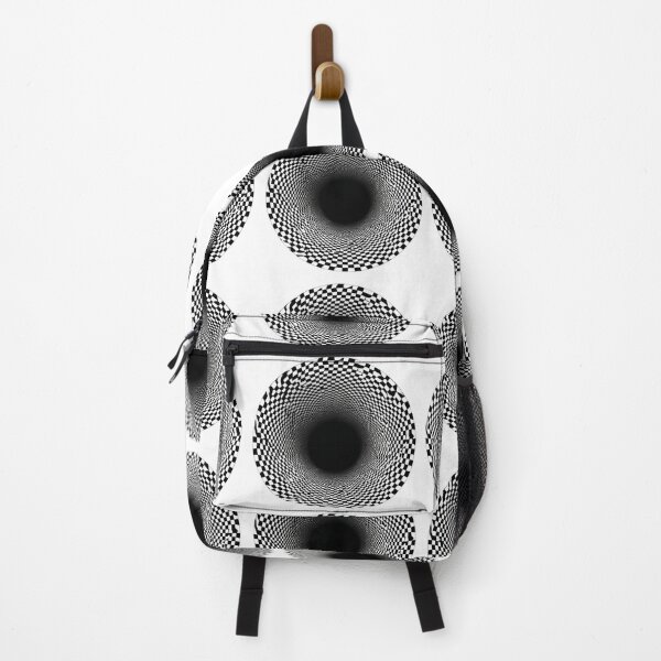Item preview, Infinity Tunnel Optical Illusion – Black and White Checkered Design designed and sold by casualnature.