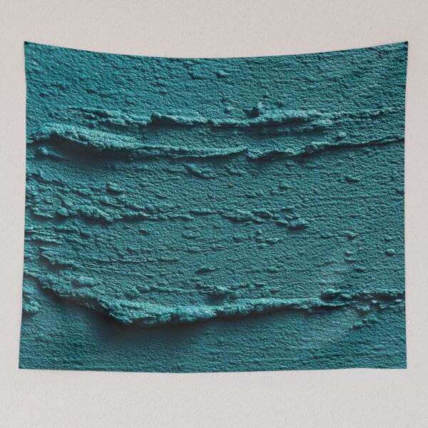 Item preview, Texture of teal paint on wall designed and sold by anytka.