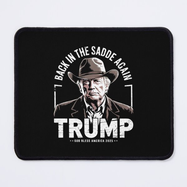 Item preview, Donald J. Trump Cowboy is Back in the Saddle Again 2025 copy designed and sold by RuthGAArt.