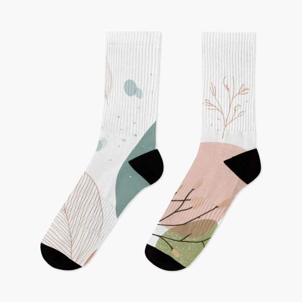 Item preview, Colorful abstract shapes with leaves designed and sold by anytka.