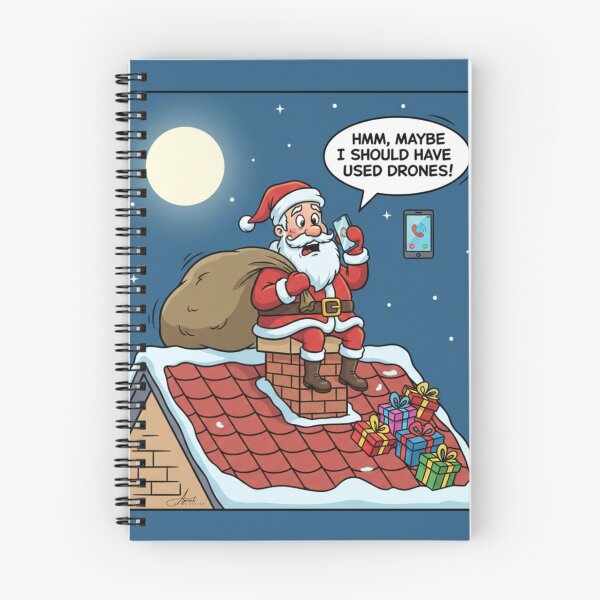 Item preview, Santa's Tricky Delivery designed and sold by AlphaPrint2410.