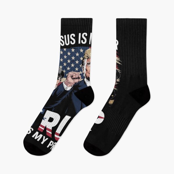 Item preview, Donald Trump Fight Jesus Is My Savior Trump is my President  designed and sold by RuthGAArt.