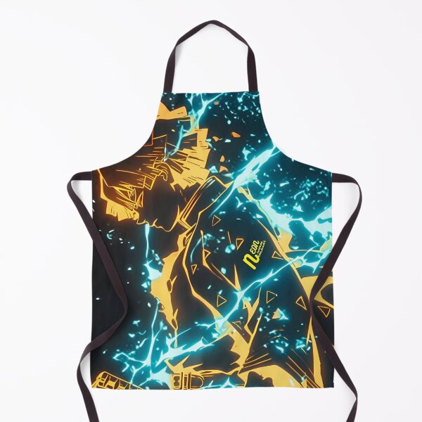 Item preview, Neon Thunder Samurai – Electric Warrior Anime Art designed and sold by Dyan4.