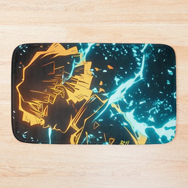 Item preview, Neon Thunder Samurai – Electric Warrior Anime Art designed and sold by Dyan4.
