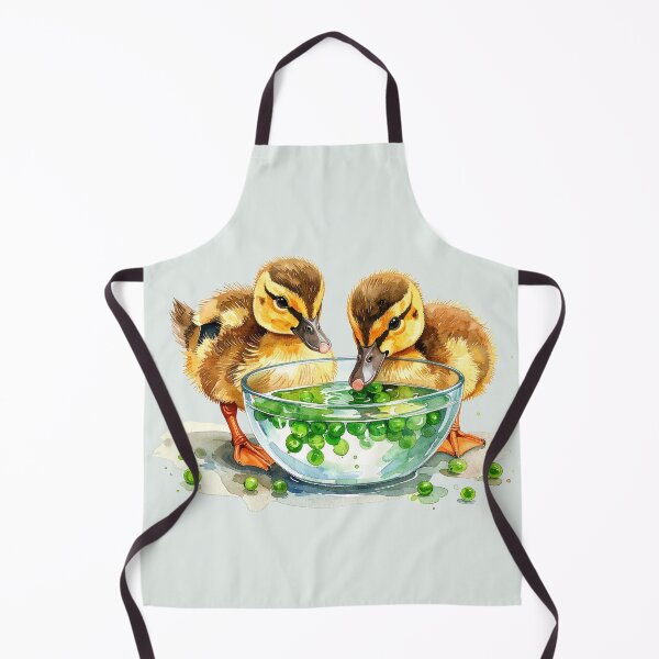 Item preview, Small brown ducklings eat peas from the shell. designed and sold by LiskoDesign.