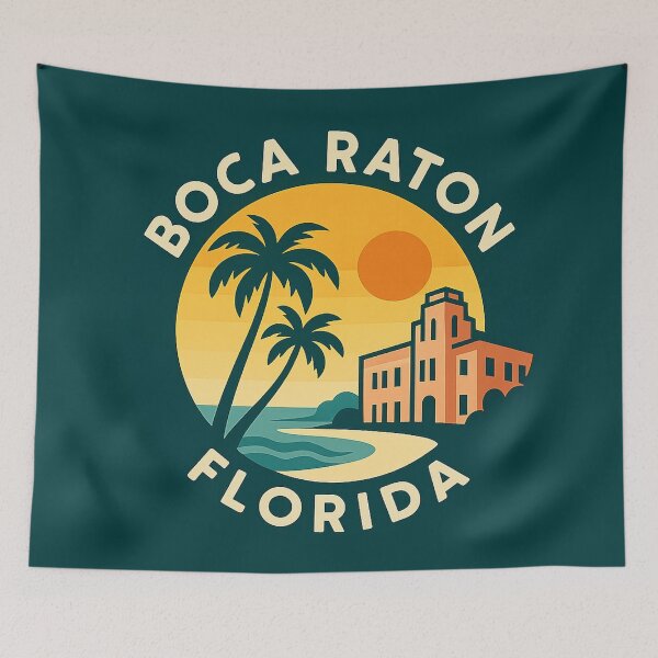Item preview, Boca Raton Florida Vintage Beach Badge designed and sold by American Travels.