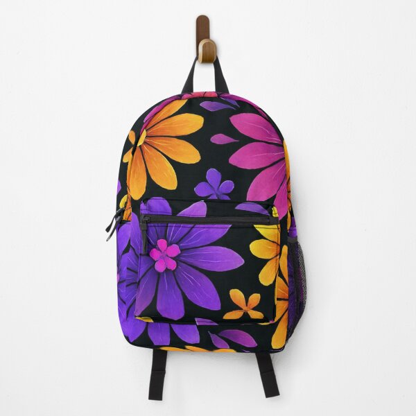 Item preview, Luminous floral symmetry on black designed and sold by Sigtrix.