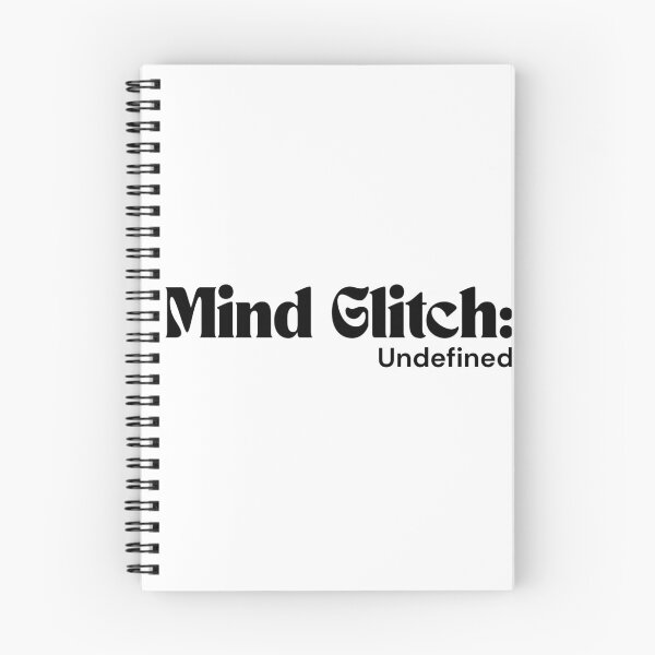 Item preview, Mind Glitch: Undefined – Minimalist Text Design | Dark Humor Quote | RETL Style designed and sold by RETL.