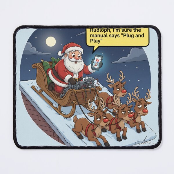 Item preview, Tech Santa Claus designed and sold by AlphaPrint2410.