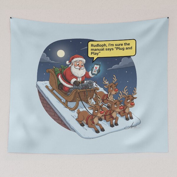 Item preview, Tech Santa Claus designed and sold by AlphaPrint2410.