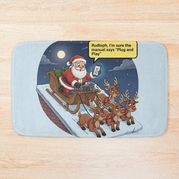 Item preview, Tech Santa Claus designed and sold by AlphaPrint2410.