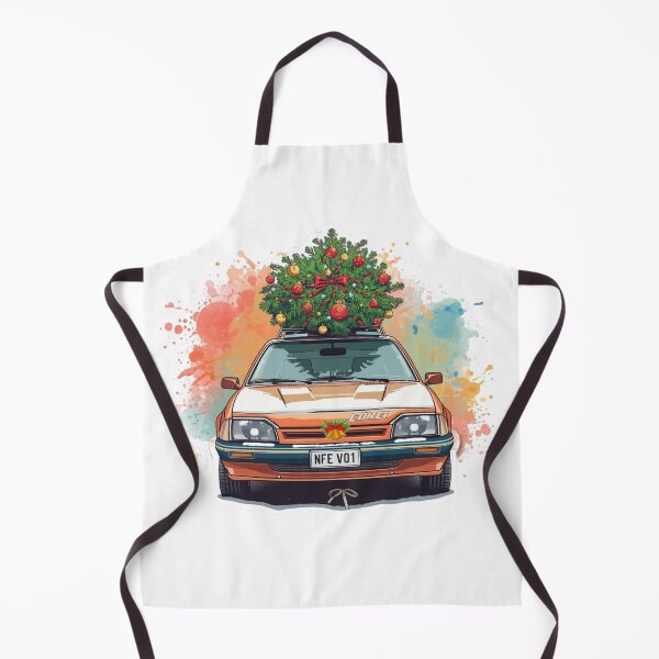 Item preview, Retro Hatchback Christmas Tree on Top: Vintage Car Holiday Drive Design designed and sold by MiszungART.