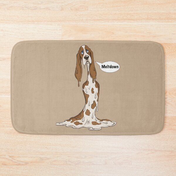 Item preview, Dog Meltdown - Funny Sad Melting Basset Hound Cartoon designed and sold by AwesomeBeyondLimits.