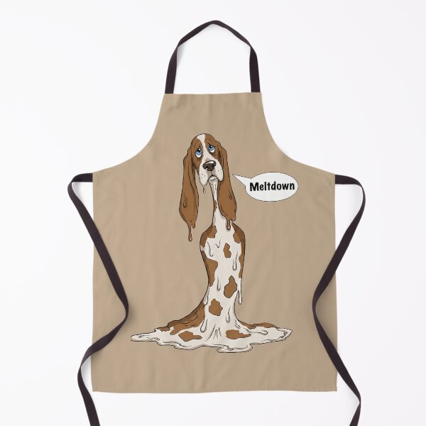 Item preview, Dog Meltdown - Funny Sad Melting Basset Hound Cartoon designed and sold by AwesomeBeyondLimits.