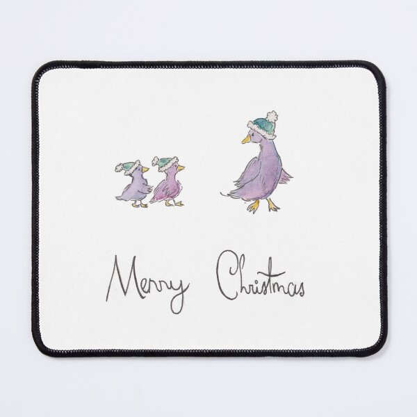 Item preview, Merry Christmas - Ducks in Christmas Hats designed and sold by The Orangutan Gallery.