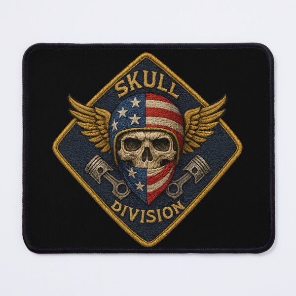 Item preview, Skull Brigade mechanic unit wrench gear patch designed and sold by LaNadaYFundante.
