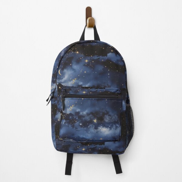 Item preview, Starry Night Sky – Cosmic Galaxy Pattern with Golden Stars designed and sold by CreativeGarage.