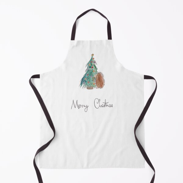 Item preview, Merry Christmas - A Hedgehog and a Christmas Tree designed and sold by The Orangutan Gallery.