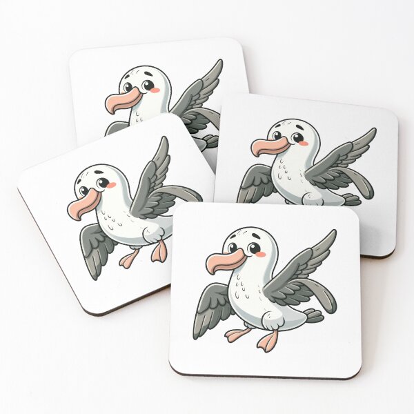 Item preview, Cute Albatross Bird Sticker – Kawaii Ocean Animal Cartoon Illustration designed and sold by LunaPixelStudio.