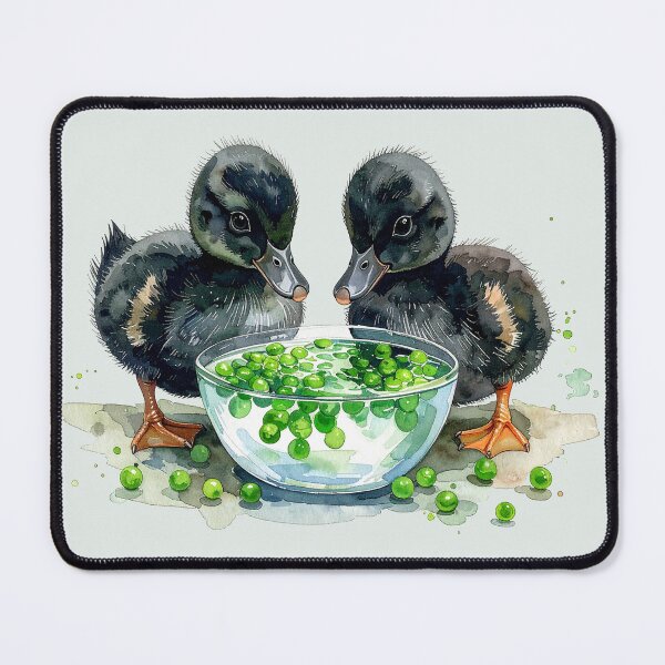 Item preview, Little black ducklings eat peas from the shell. designed and sold by LiskoDesign.