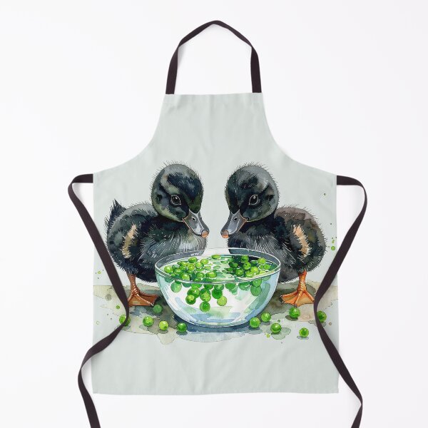 Item preview, Little black ducklings eat peas from the shell. designed and sold by LiskoDesign.