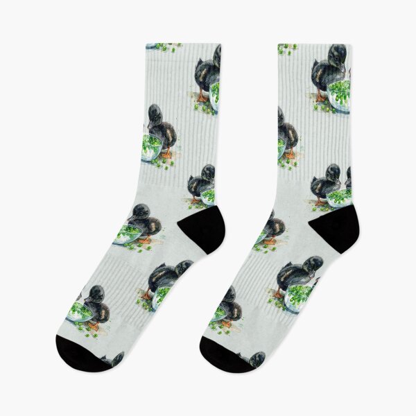 Item preview, Little black ducklings eat peas from the shell. designed and sold by LiskoDesign.