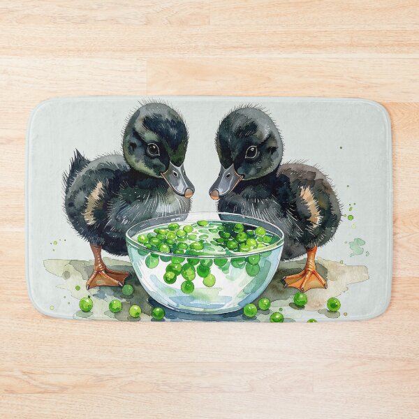 Item preview, Little black ducklings eat peas from the shell. designed and sold by LiskoDesign.