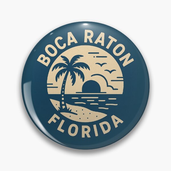 Item preview, Boca Raton Florida Vintage Beach Badge designed and sold by American Travels.