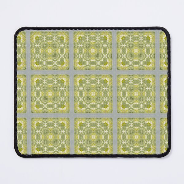 Item preview, Green and Yellow Floral Tile Pattern – Soft Decorative Botanical Design designed and sold by Lily-and-Lyle.