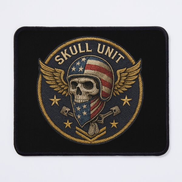Item preview, Skull Corps paratrooper USA flag patch designed and sold by LaNadaYFundante.