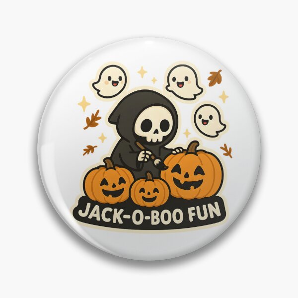 Item preview, Jack-O-Boo Fun! - Grim Reaper Pumpkin Patch designed and sold by Cheerioza.