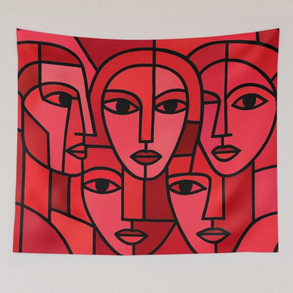Item preview, Faces in geometric harmony designed and sold by Sigtrix.