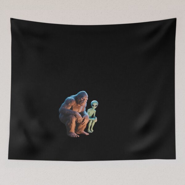 Item preview, Bigfoot & Alien UFO Camping Outdoor Adventures Hiking designed and sold by Belkisallen.