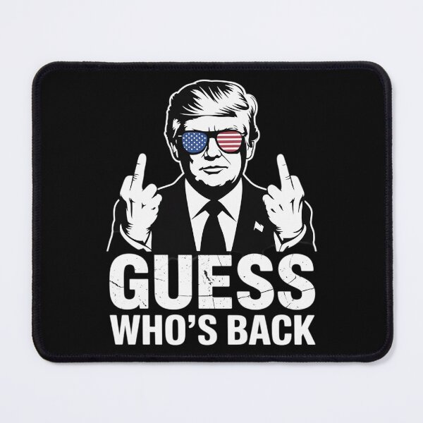 Item preview, Guess Who's Back President Donald Trump Middle Finger designed and sold by VerseFarm.