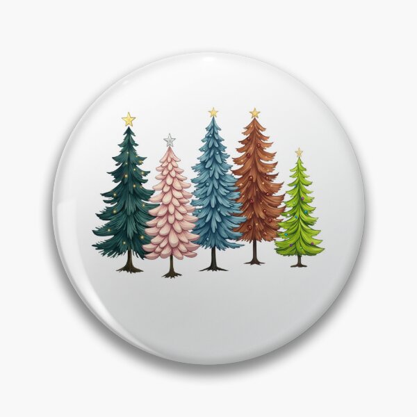 Artikelvorschau, Aquarell Weihnachtsbäume, rosa Baum-Design entworfen und verkauft von DesignDenDo ⭐⭐⭐⭐⭐.