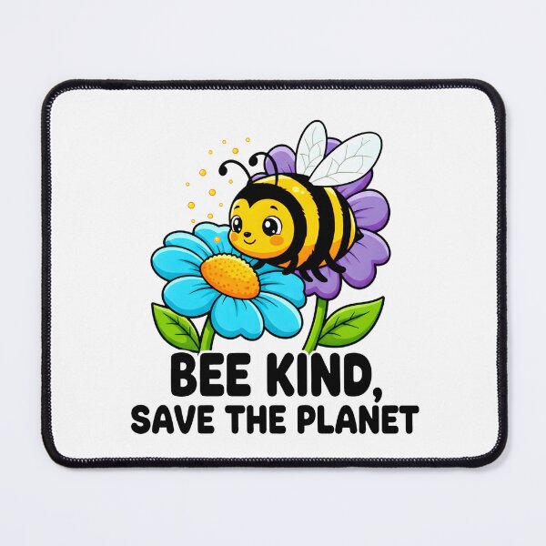 Item preview, Bee Kind Save The Planet Sweet Bee Flower designed and sold by Fuechse.