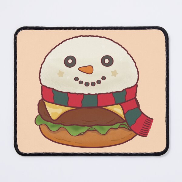 Item preview, Snowman Burger Christmas Cute Food Art designed and sold by BGMeYou.