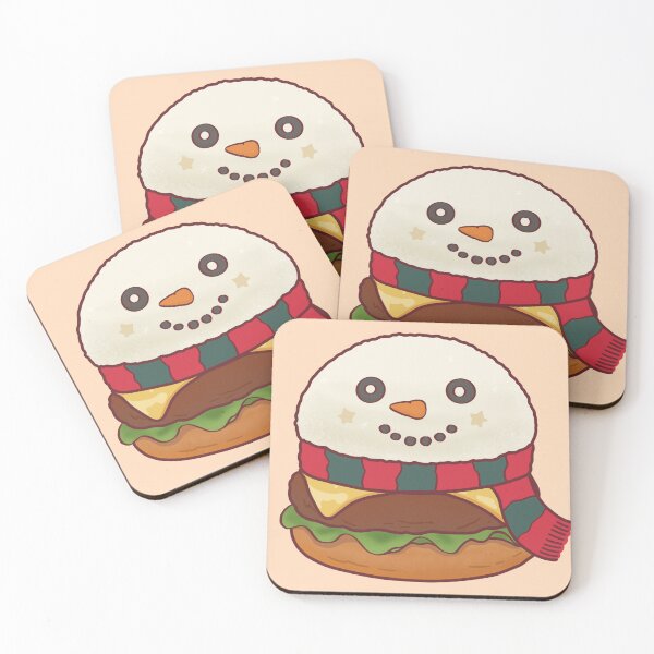 Item preview, Snowman Burger Christmas Cute Food Art designed and sold by BGMeYou.