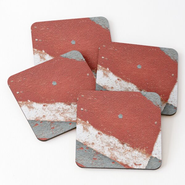 Item preview, Red and white wall patterns designed and sold by anytka.
