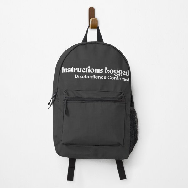 Item preview, Instructions Logged. Disobedience Confirmed (White Edition) – Minimalist Text | Sarcastic Digital Quote | RETL Style designed and sold by RETL.