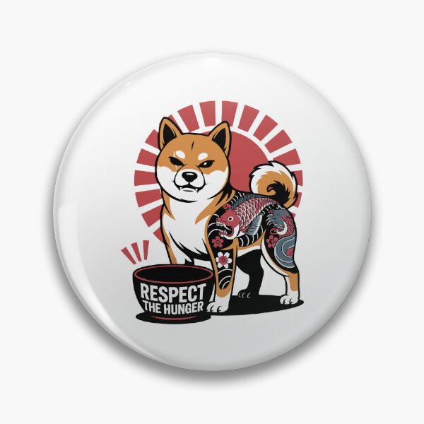 Item preview, One Eyed Yakuza Shiba Inu Respect the Hunger Design designed and sold by Tong4130.