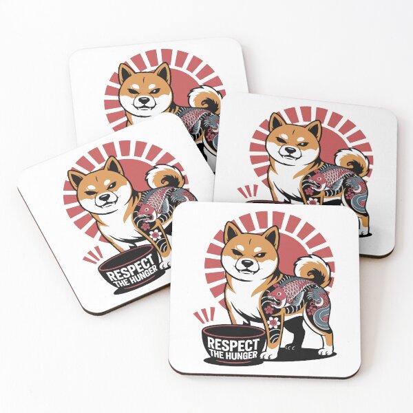 Item preview, One Eyed Yakuza Shiba Inu Respect the Hunger Design designed and sold by Tong4130.