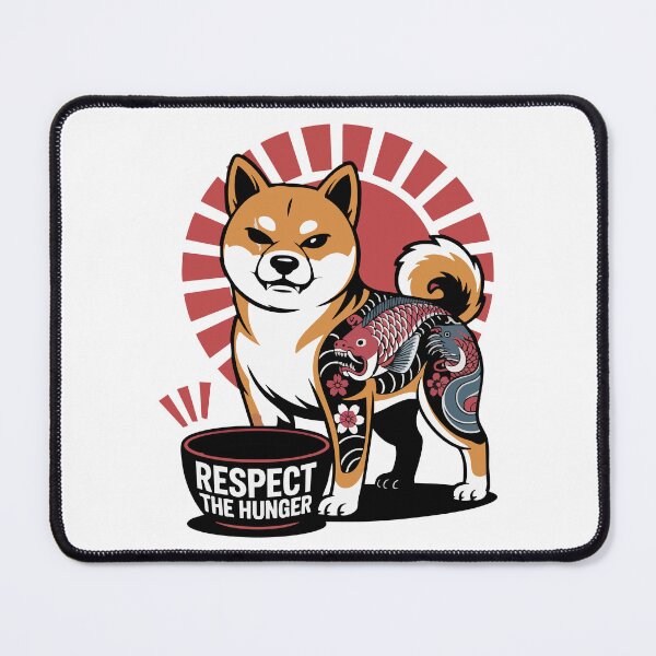 Item preview, One Eyed Yakuza Shiba Inu Respect the Hunger Design designed and sold by Tong4130.