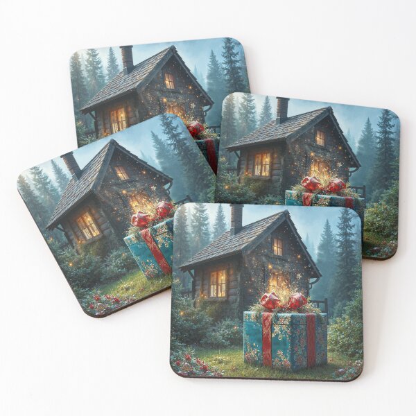 Item preview, Wrapped in Wonder — A winter house and a gift from Felia designed and sold by Felia001.