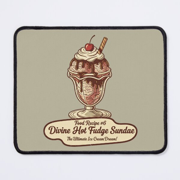 Item preview, Divine Hot Fudge Sundae - Ultimate Ice Cream Dream Vintage Art designed and sold by AwesomeBeyondLimits.