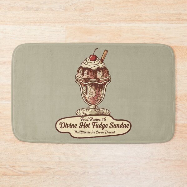 Item preview, Divine Hot Fudge Sundae - Ultimate Ice Cream Dream Vintage Art designed and sold by AwesomeBeyondLimits.