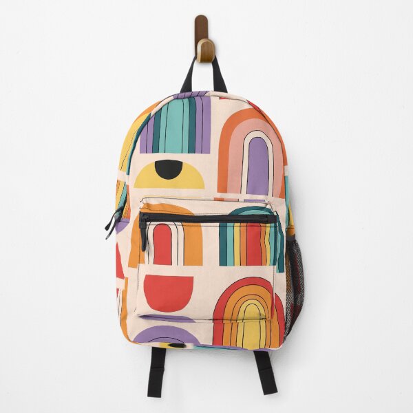 Item preview, Abstract Rainbow Shapes — Modern Boho Geometric Art designed and sold by fadilow.