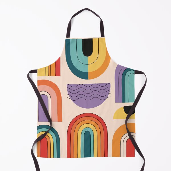 Item preview, Abstract Rainbow Shapes — Modern Boho Geometric Art designed and sold by xmoudx.