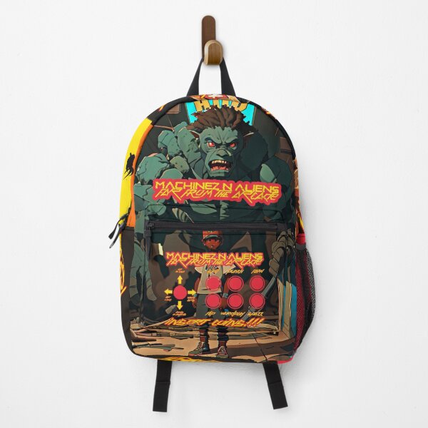 Item preview, Far from the Arcade Gamer Backpack designed and sold by punchline313.