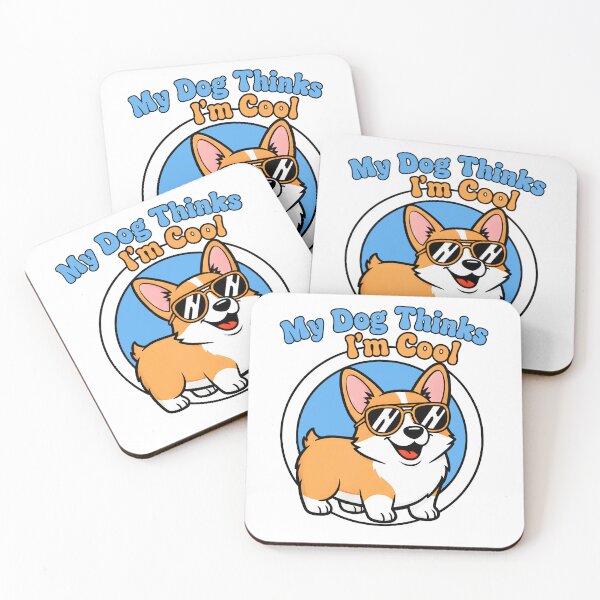 Item preview, My Dog Thinks I'm Cool Corgi Sunglasses Saying designed and sold by Fuechse.